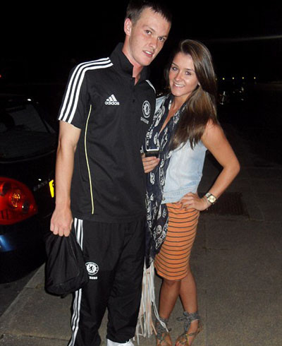 Sao trẻ của Chels cùng bạn gái. Sao trẻ của Chels cùng bạn gái.