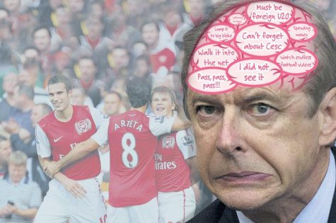 Bức tranh vui về tài ngoại cảm của HLV Wenger Bức tranh vui về tài ngoại cảm của HLV Wenger