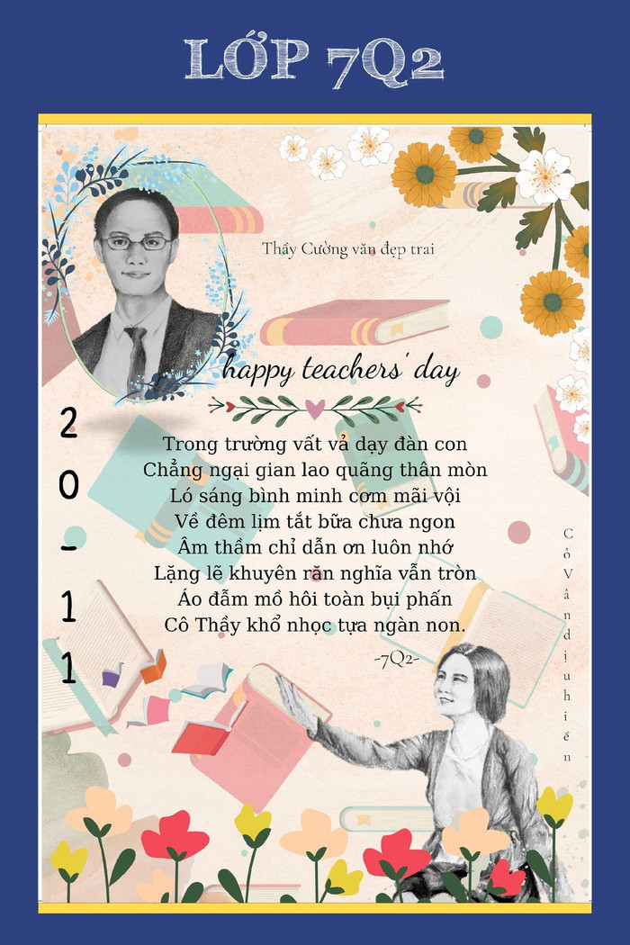 Một tác phẩm của học sinh dự cuộc thi “Thầy cô trong mắt em” (Ảnh: Nhà trường) Một tác phẩm của học sinh dự cuộc thi “Thầy cô trong mắt em” (Ảnh: Nhà trường)