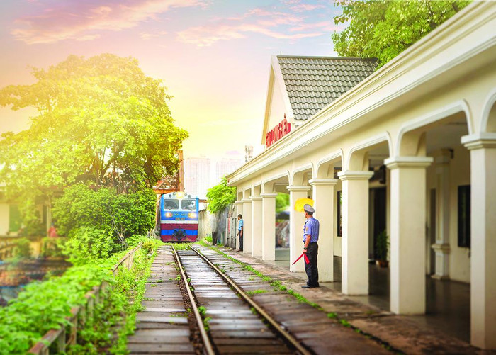 Ga Long Biên. (Ảnh: ĐSVN) Ga Long Biên. (Ảnh: ĐSVN)