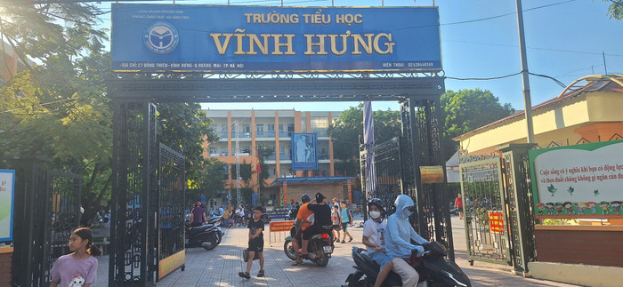 Trường Tiểu học Vĩnh Hưng. Ảnh minh họa: NP