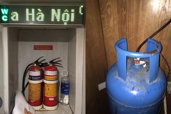 Công việc của anh Lâm là đi kiểm tra các thiết bị phòng cháy chữa cháy, bình gas. (Ảnh: NVCC) Công việc của anh Lâm là đi kiểm tra các thiết bị phòng cháy chữa cháy, bình gas. (Ảnh: NVCC)