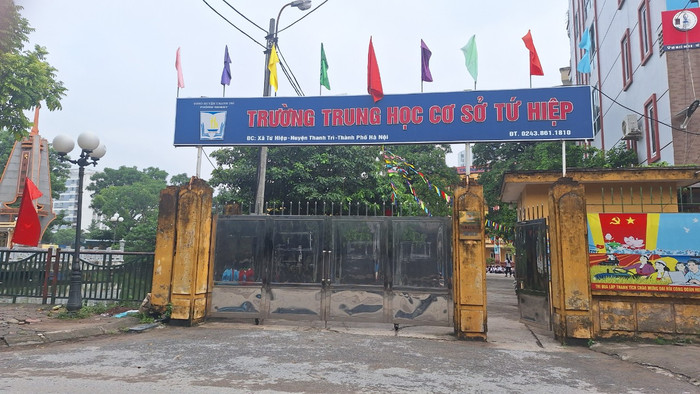 Trường Trung học cơ sở Tứ Hiệp. (Ảnh: Mạnh Đoàn)