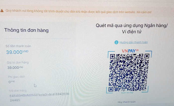 Sau khi xác thực tài khoản xong, người dùng sẽ kích hoạt tài khoản thông qua phương thức thanh toán trực tuyến hoặc thanh toán qua VNPAY. (Ảnh: NVCC) Sau khi xác thực tài khoản xong, người dùng sẽ kích hoạt tài khoản thông qua phương thức thanh toán trực tuyến hoặc thanh toán qua VNPAY. (Ảnh: NVCC)