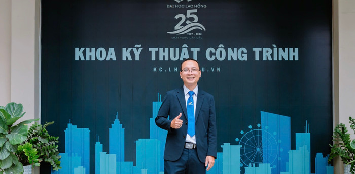 Thầy Nguyễn Thành Trung - Phó Trưởng khoa, Khoa Kỹ thuật công trình, Trường Đại học Lạc Hồng. Ảnh: NVCC. thầy Trung ktct.jpg