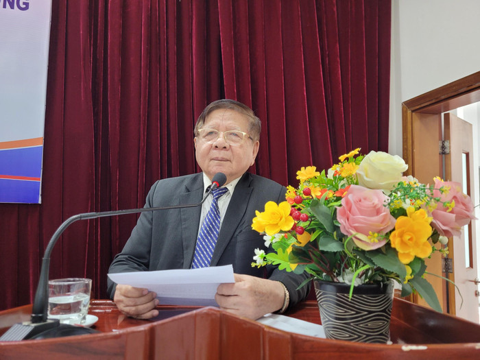 Phó Giáo sư Trần Xuân Nhĩ phát biểu khai mạc chương trình. (Ảnh: Linh Trang) Phó Giáo sư Trần Xuân Nhĩ phát biểu khai mạc chương trình. (Ảnh: Linh Trang)