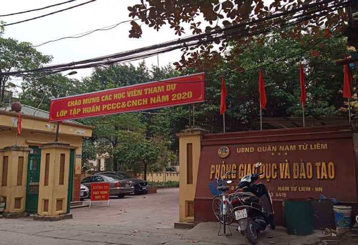 Đại diện Phòng Giáo dục và Đào tạo quận Nam Từ Liêm cho biết sẽ xác minh nghi vấn lộ đề kiểm tra để đưa ra hướng giải quyết phù hợp (Ảnh: Phạm Minh)