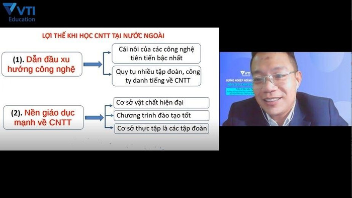 Tiến sĩ Trần Văn Tính chia sẻ về định hướng học CNTT tại nước ngoài là lựa chọn đúng đắn và “nên làm”. Tiến sĩ Trần Văn Tính chia sẻ về định hướng học CNTT tại nước ngoài là lựa chọn đúng đắn và “nên làm”.