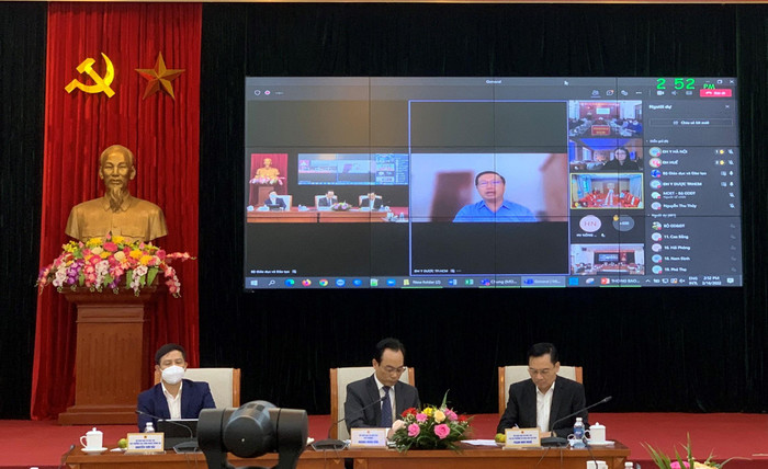 Hội nghị trực tuyến tuyển sinh cao đẳng ngành Giáo dục Mầm non, tuyển sinh đại học năm 2022. (Ảnh: Hoài Ân) Hội nghị trực tuyến tuyển sinh cao đẳng ngành Giáo dục Mầm non, tuyển sinh đại học năm 2022. (Ảnh: Hoài Ân)