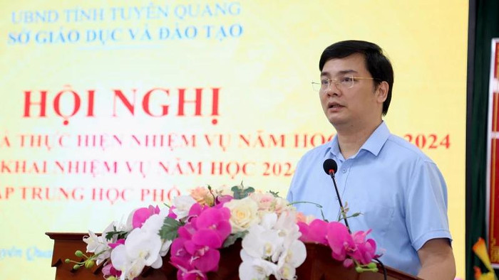 Giám đốc Sở GD&ĐT Tuyên Quang chia sẻ nỗ lực của địa phương để dạy và