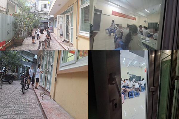 Một số hình ảnh ghi nhận tại lớp dạy thêm ngoài trường của giáo viên tiểu học ở Hà Nội với học sinh chính khóa. Ảnh: Manh Đoàn gdvn_day-them-hoc-them-tai-truong-tieu-hoc-ngoc-khanh 234432.jpg