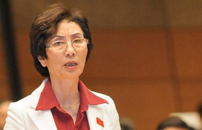 Phó Giáo sư, Tiến sĩ Bùi Thị An (Đại biểu Quốc hội khoá XIII) cho rằng, Bộ Giáo dục và Đào tạo cần rà soát, kiểm tra theo ngành dọc việc bán sách giáo khoa ở các trường học. Ảnh: Quochoi.vn Phó Giáo sư, Tiến sĩ Bùi Thị An (Đại biểu Quốc hội khoá XIII) cho rằng, Bộ Giáo dục và Đào tạo cần rà soát, kiểm tra theo ngành dọc việc bán sách giáo khoa ở các trường học. Ảnh: Quochoi.vn