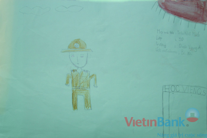 Em ước mơ trở thành bộ đội