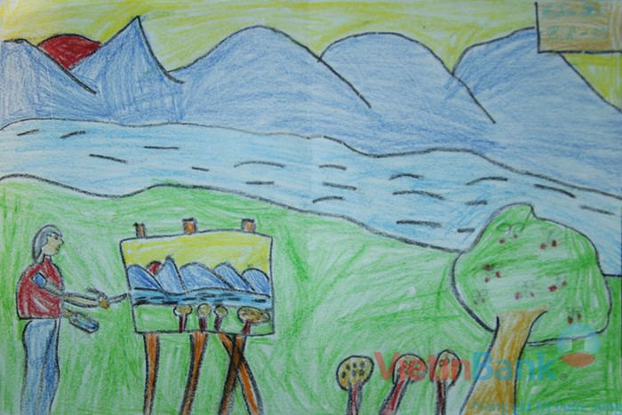 Ước mơ của em là trở thành họa sĩ