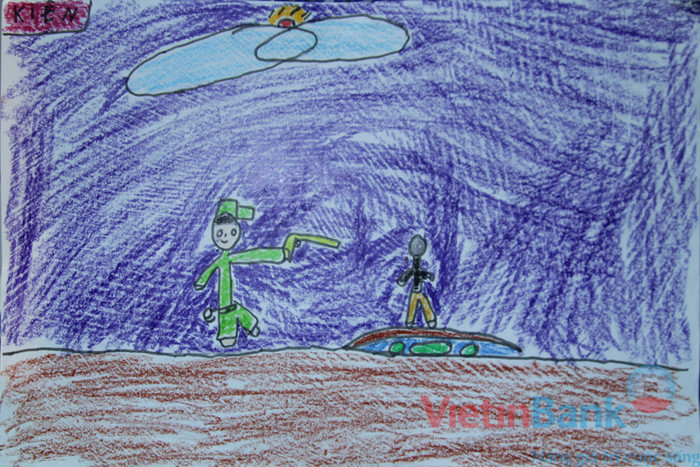 Ước mơ của em là trở thành bộ đội