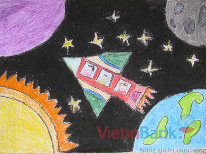 Ước mơ của em là được bay vào không gian tìm kiếm những loại thuốc có thể chữa được bệnh cho các bạn.