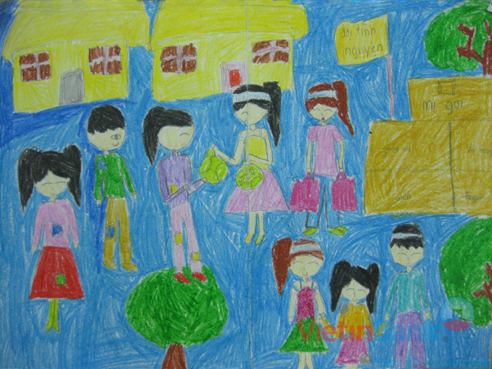 Đội tình nguyện giúp đỡ người nghèo