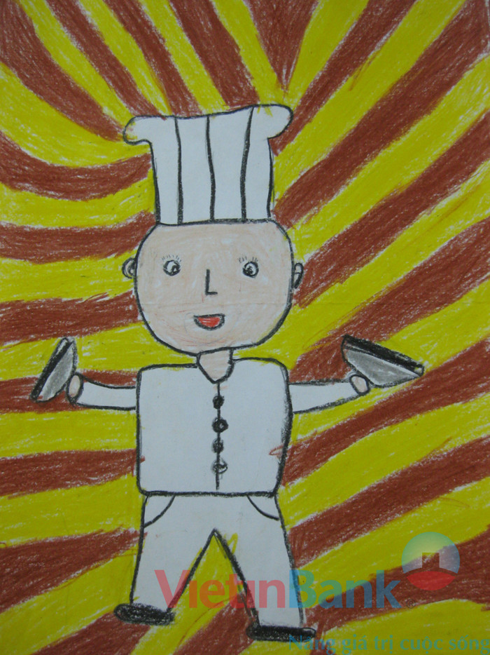 Em thích làm đầu bếp vì được thể hiện tài nấu ăn của mình và chia sẻ cho những người nghèo để họ được thưởng thức những món ăn ngon của em để món ăn của em có thể sẽ hoàn hảo hơn. Khi em lớn lên em sẽ làm một của hàng ăn thật lớn để họ được thưởng thức món ăn ngon của em. Em tin rằng những món ăn ngon của em sẽ vừa lòng khách hàng. Và em sẽ phát huy cách nấu ăn của mình sao cho ngon hơn và vừa lòng khách hàng đến cửa hàng của em ăn. Em xin chia sẻ nghề này những ai thích làm nghề đầu bếp thì hãy làm, làm nghề này vui lắm!. Em thích làm đầu bếp vì được thể hiện tài nấu ăn của mình và chia sẻ cho những người nghèo để họ được thưởng thức những món ăn ngon của em để món ăn của em có thể sẽ hoàn hảo hơn. Khi em lớn lên em sẽ làm một của hàng ăn thật lớn để họ được thưởng thức món ăn ngon của em. Em tin rằng những món ăn ngon của em sẽ vừa lòng khách hàng. Và em sẽ phát huy cách nấu ăn của mình sao cho ngon hơn và vừa lòng khách hàng đến cửa hàng của em ăn. Em xin chia sẻ nghề này những ai thích làm nghề đầu bếp thì hãy làm, làm nghề này vui lắm!.