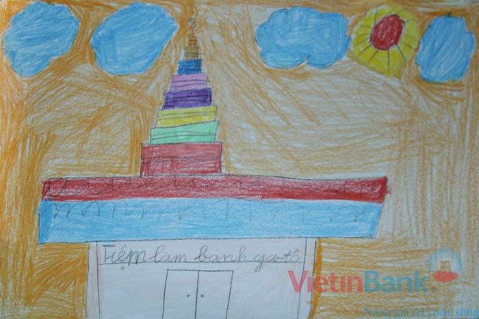 Ước mơ của em là được làm việc trong một tiệm bánh gato