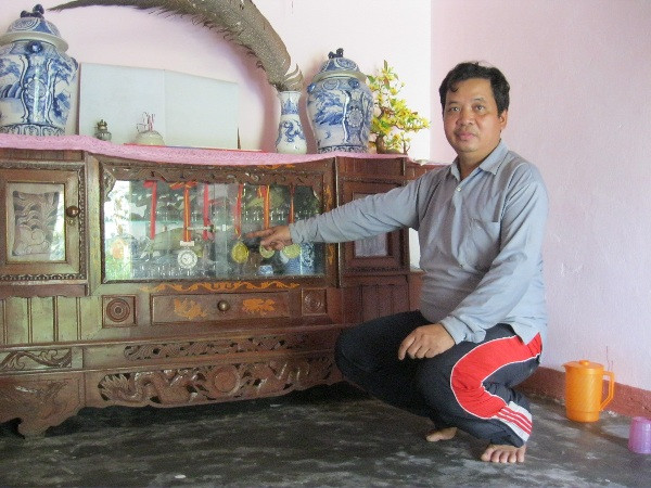 Những tấm huy chương ông giành được tại các cuộc thi do tỉnh tổ chức (Ảnh: Thanh Ba)