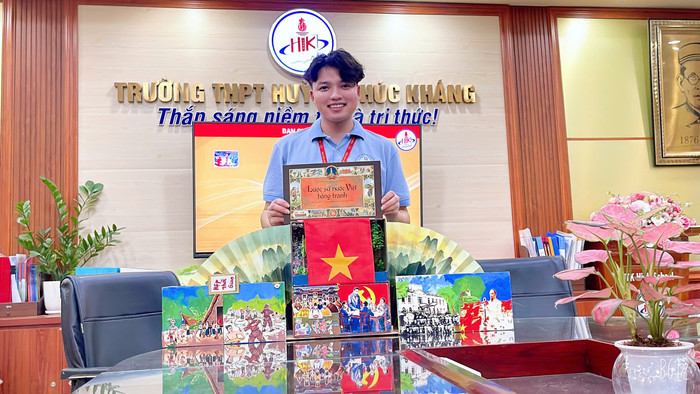 Thầy Nguyễn Hữu Quyết - giáo viên Trường Trung học phổ thông Huỳnh Thúc Kháng (quận Thanh Xuân, Hà Nội). (Ảnh: NVCC) anh Quyết htk.jpg