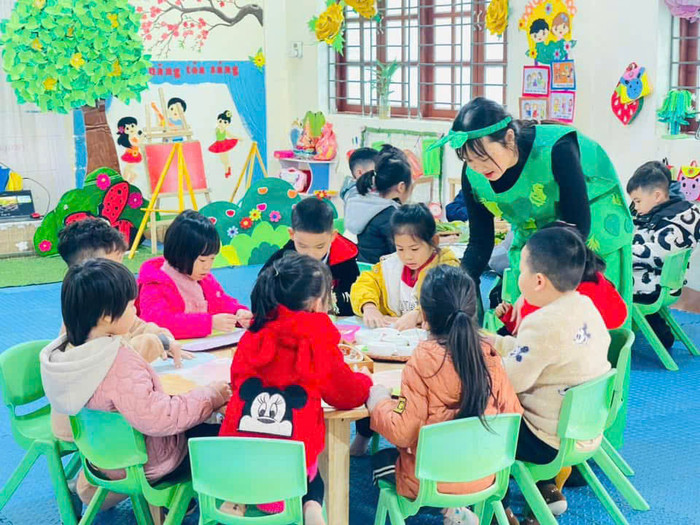 Trẻ mầm non tại huyện Văn Bàn (tỉnh Lào Cai). Ảnh: NVCC.
