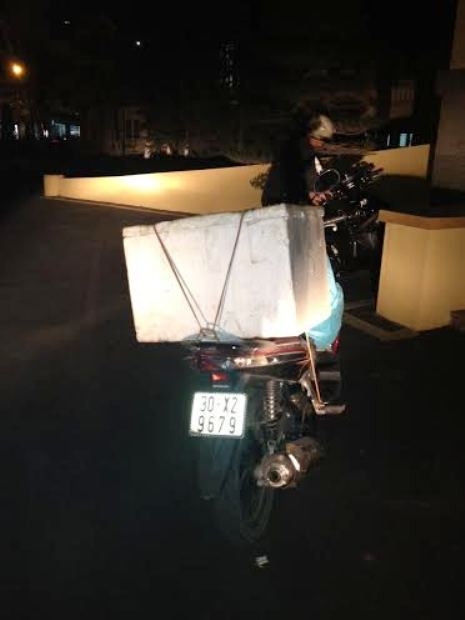 Chiếc xe vận chuyển rắn lậu. Chiếc xe vận chuyển rắn lậu.