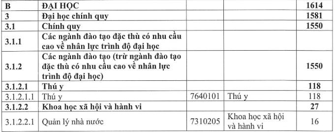 Quy mô đào tạo đại học chính quy tính đến ngày 31/12/2023 là 1.550 sinh viên. quy-mo-dao-tao-truong-dai-hoc-dong-do.JPG
