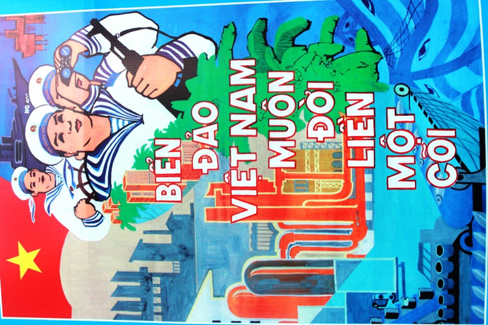 Tác phẩm: "Biển đảo Việt Nam muôn đời liền một cõi" của tác giả Đoàn Minh Thuân