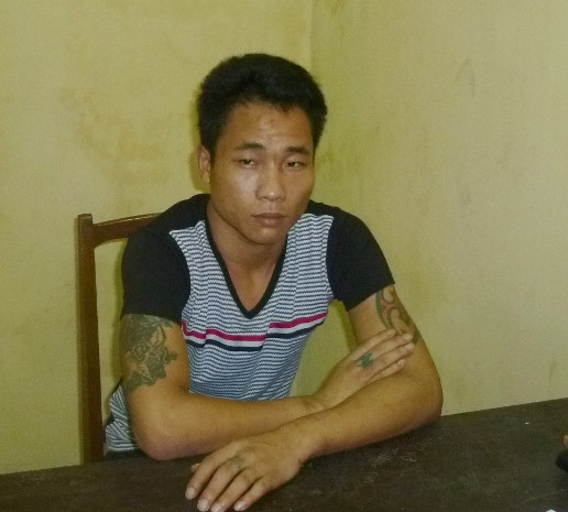 Đối tượng Phạm Hà Điệu tại cơ quan điều tra.