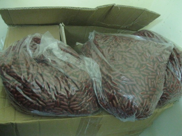 100 hộp chức thực phẩm chức năng giả bị thu giữ.