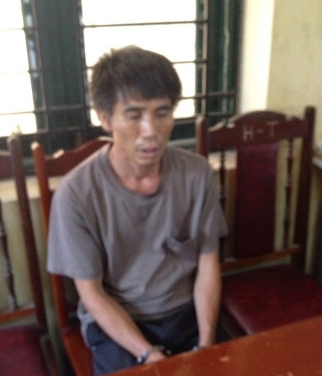 Đối tượng Trương Văn Chín tại cơ quan điều tra Đối tượng Trương Văn Chín tại cơ quan điều tra