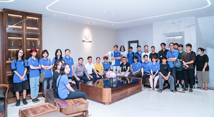 Sinh viên ngành Thiết kế nội thất, Trường Đại học Hoà Bình. Ảnh: NTCC 6 SV ĐH Hoà Bình.png