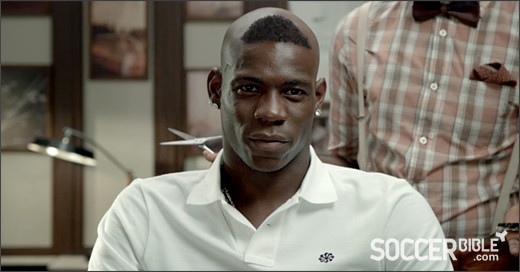 Đôi lần Balotelli thử những kiểu tóc khác nhau