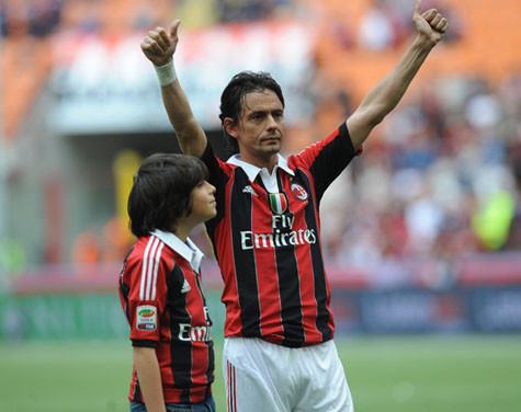 Inzaghi đã không thể cầm nổi nước mắt trong ngày giã từ