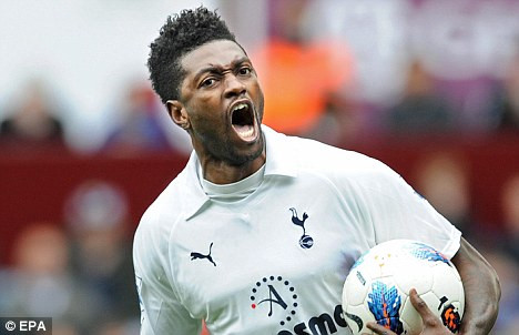 Adebayor hết làm khó Tottenham lại làm khổ Man City Adebayor hết làm khó Tottenham lại làm khổ Man City