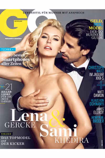 Trước đó, Khedira là cái tên duy nhất của Cỗ xe tăng trình làng trên GQ