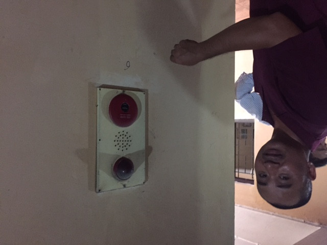 Hệ thống chuông báo động cháy không hoạt động. Ảnh: Đức Minh. Hệ thống chuông báo động cháy không hoạt động. Ảnh: Đức Minh.