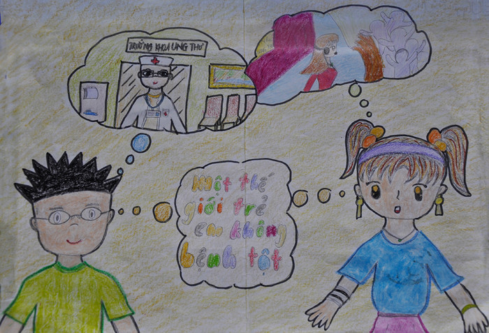 Em ước mơ một thế giới trẻ em không bệnh tật