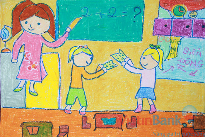 "Ước mơ của em sau này là cô giáo vì em thấy trên tivi có rất nhiều em nhỏ không được đi học như bao trẻ em khác vì nhà quá nghèo không đủ cơm ăn áo mặc. Vì vậy, em muốn trở thành cô giáo để dạy cho các em, để truyền đạt những kiến thức bổ ích để sau này các em có thể là những công dân tốt cho đất nước, sẽ xây dựng đất nước Việt Nam thêm giàu mạnh." "Ước mơ của em sau này là cô giáo vì em thấy trên tivi có rất nhiều em nhỏ không được đi học như bao trẻ em khác vì nhà quá nghèo không đủ cơm ăn áo mặc. Vì vậy, em muốn trở thành cô giáo để dạy cho các em, để truyền đạt những kiến thức bổ ích để sau này các em có thể là những công dân tốt cho đất nước, sẽ xây dựng đất nước Việt Nam thêm giàu mạnh."