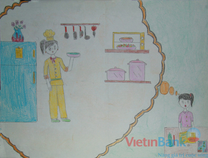 Em ước mơ nấu ăn ngon như mẹ