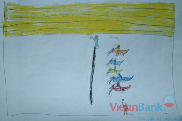 Ước mơ của em là trở thành vận động viên đua xe