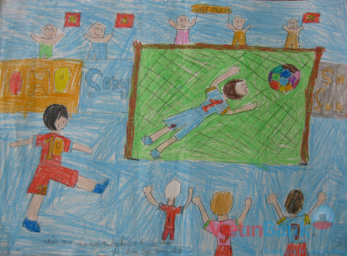 Ước mơ của em là trở thành cẩu thủ tí hon