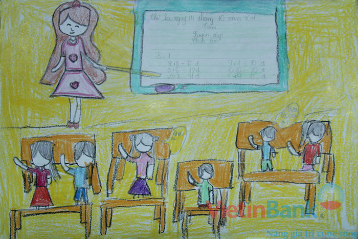 "Ước mơ của em là trở thành cô giáo để định hướng tương lai cho những em bé còn non nớt trở thành một người có trí lớn và biết xây dựng đất nước" "Ước mơ của em là trở thành cô giáo để định hướng tương lai cho những em bé còn non nớt trở thành một người có trí lớn và biết xây dựng đất nước"