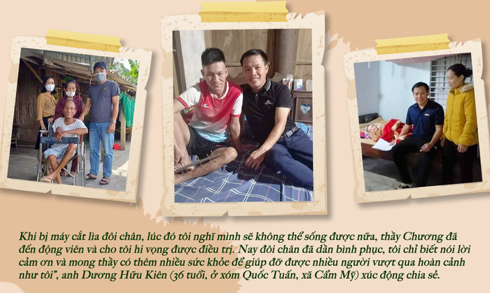 Thầy giáo Nguyễn Huy Chương cùng các hoạt động thiện nguyện nhân ái. (Ảnh: Phan Nguyễn) giao-vien-nguyen-huy-chuong (1).jpg