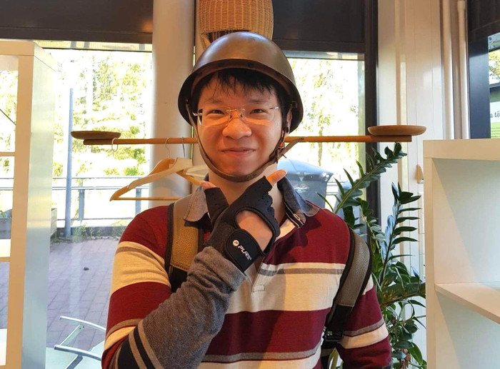 Nguyễn Xuân Nam, cựu sinh viên Đại học Công nghệ (Đại học Quốc gia Hà Nội) xuất sắc chinh phục học bổng thạc sĩ liên minh châu Âu. Ảnh: Nhân vật cung cấp. Nguyễn Xuân Nam, cựu sinh viên Đại học Công nghệ (Đại học Quốc gia Hà Nội) xuất sắc chinh phục học bổng thạc sĩ liên minh châu Âu. Ảnh: Nhân vật cung cấp.