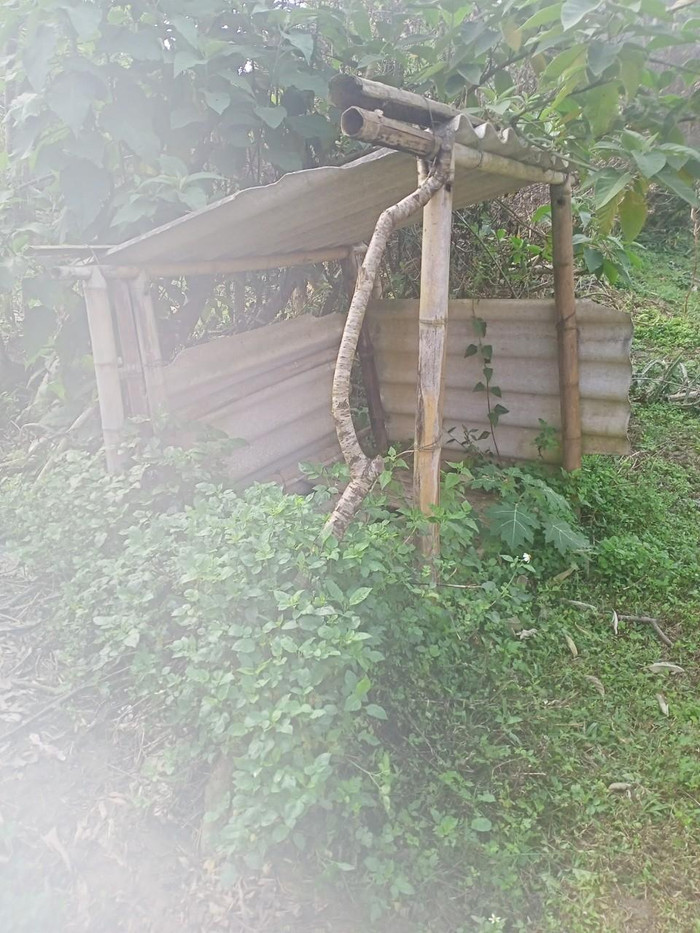 Nhà vệ sinh tại điểm trường Suối Nậu, thuộc Trường Tiểu học và Trung học cơ sở Liên Hoà. (Ảnh: NVCC) Nhà vệ sinh tại điểm trường Suối Nậu, thuộc Trường Tiểu học và Trung học cơ sở Liên Hoà. (Ảnh: NVCC)