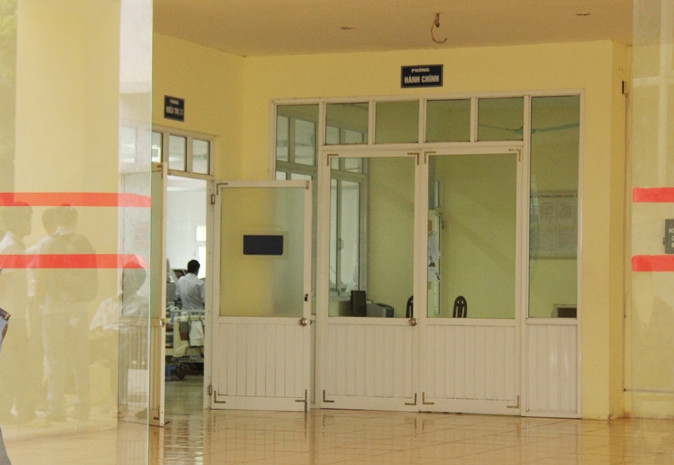 Khu vực vợ chồng anh H đang được điều trị tại bBệnh viện đa khoa tỉnh Vĩnh Phúc.