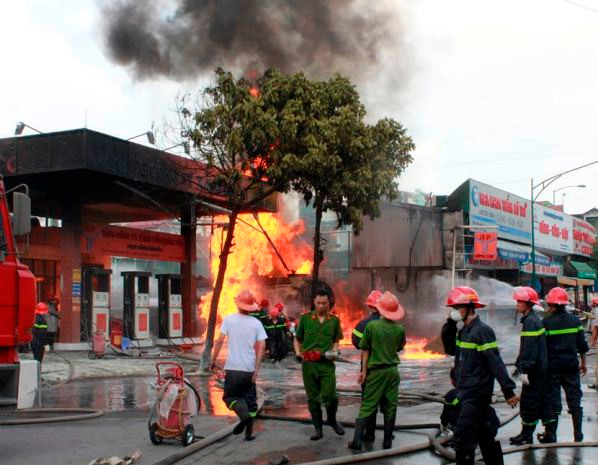 Hiện trường đám cháy. Hiện trường đám cháy.