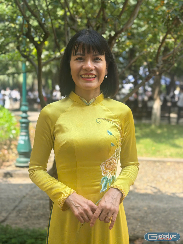 Cô Nguyễn Thị Nhiếp - Hiệu trưởng Trường Trung học phổ thông Chuyên Chu Văn An. gdvn-co-nhiep.jpg